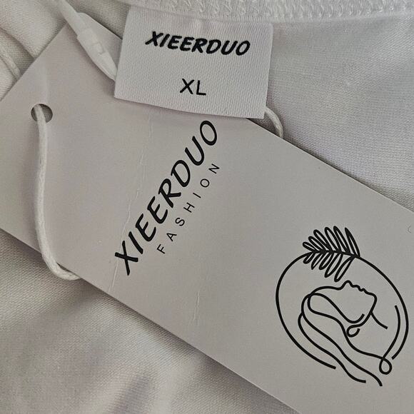 White Long Sleeve Tee Size XL New with Tag - Picture 3 of 4